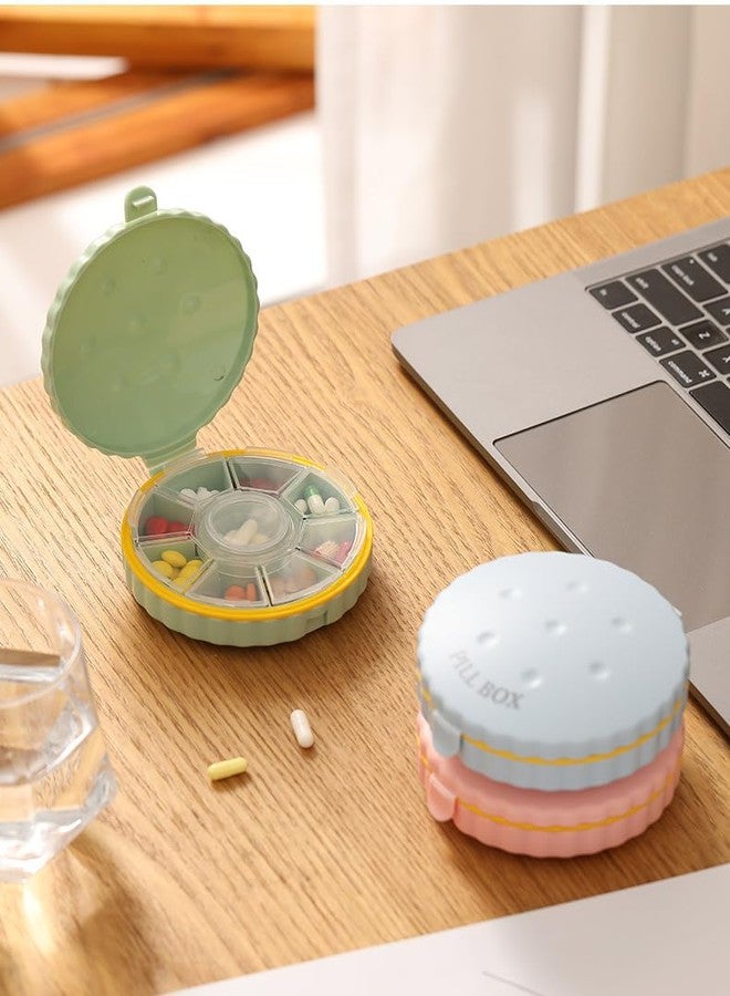 Shrux علبة حبوب شروكس 9 أيام لتنظيم الأدوية والفيتامينات اليومية | علبة حبوب صغيرة الحجم وخفيفة الوزن مع 9 أقسام منفصلة | علبة تخزين حبوب آمنة ومناسبة للسفر وخالية من مادة BPA - Image 3